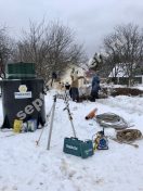 септик Евролос монтаж зимой в Рузе и Рузском районе